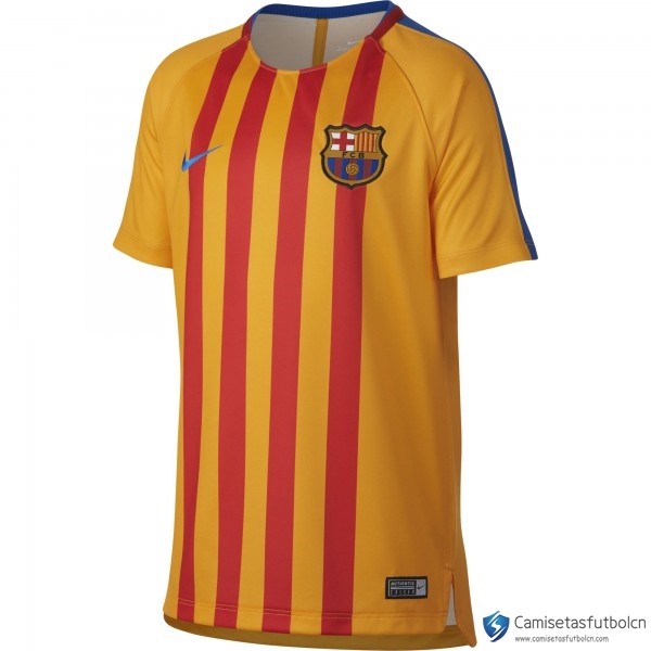 Camiseta Entrenamiento Barcelona 2017-18 Amarillo